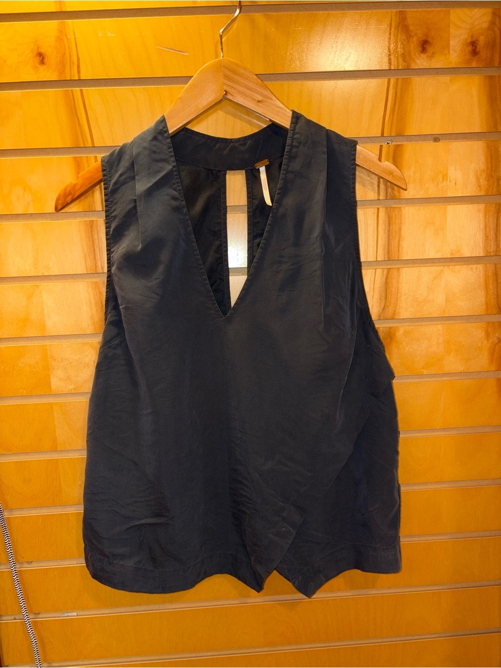 Free People Simply Days Tank Top Chalkboard Tulip Sides V Neck Cutout